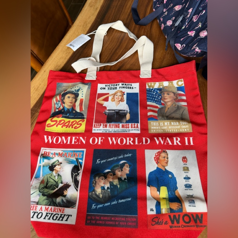 Women of World War II Tote Bag - Red